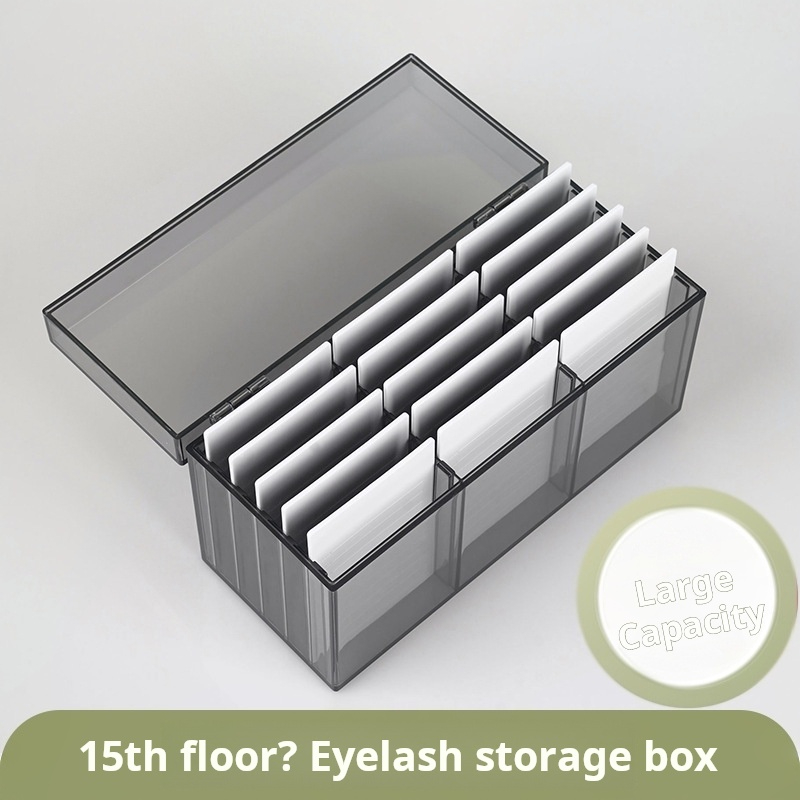 Eyelash Extension Look - 15 Layers Lashes Storage Box Display