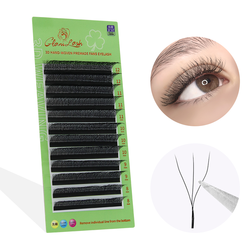 Eyelash Extension For Asian Eyes - GLAMLASH W Shape Eyelash Extensions 3D4D5D