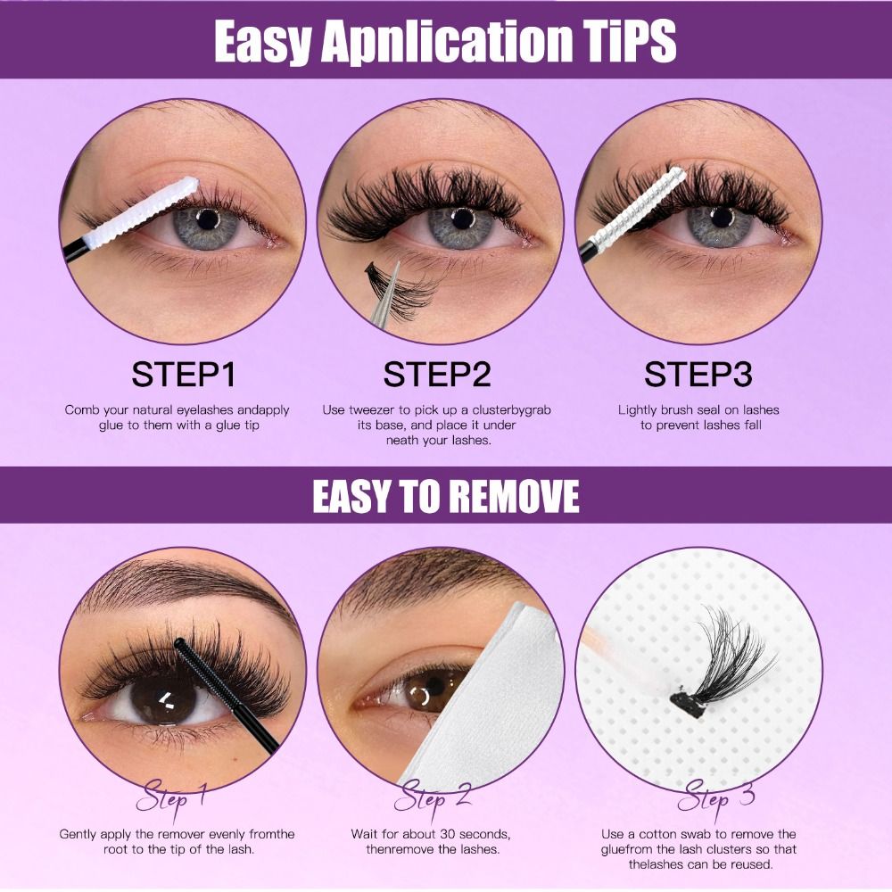 Natural Look False Eyelashes B - Eyelash Extension Look review and price