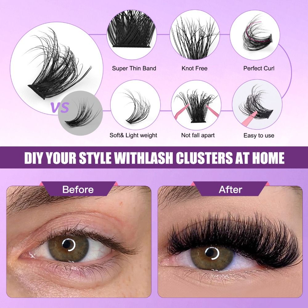 Natural Look False Eyelashes B - Eyelash Extension Look review and price